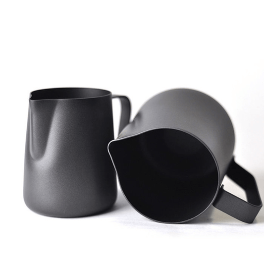 MILK JUG - 350ml BLACK - Baristas Tools