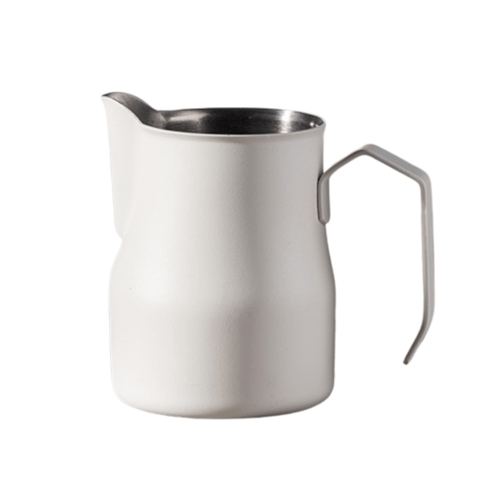 MILK JUG ITALIAN 550ml WHITE - Baristas Tools