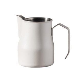 MILK JUG ITALIAN 550ml WHITE - Baristas Tools