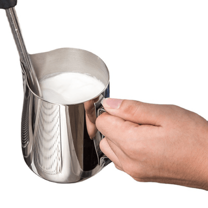 MILK JUG STAINLESS STEEL - Baristas Tools