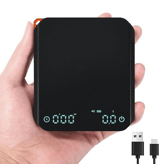 Mini Coffee Scale with Timer – USB Rechargeable & 0.1g Precision Focused - Baristas Tools
