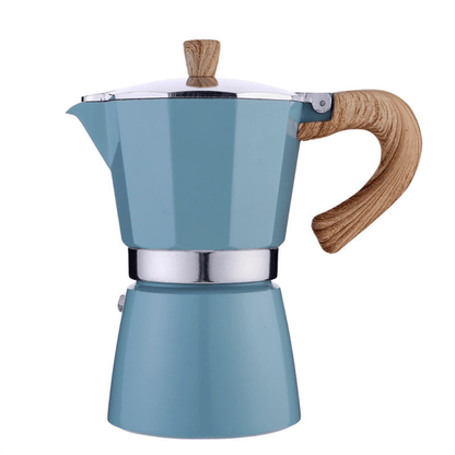 MOKA POT ESPRESSO MAKER BLUE - Baristas Tools