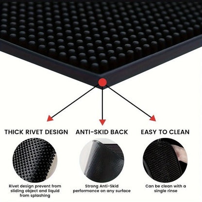 Non - Slip Rubber Service Mat for Coffee Stations – Protective & Easy to Clean - Baristas Tools