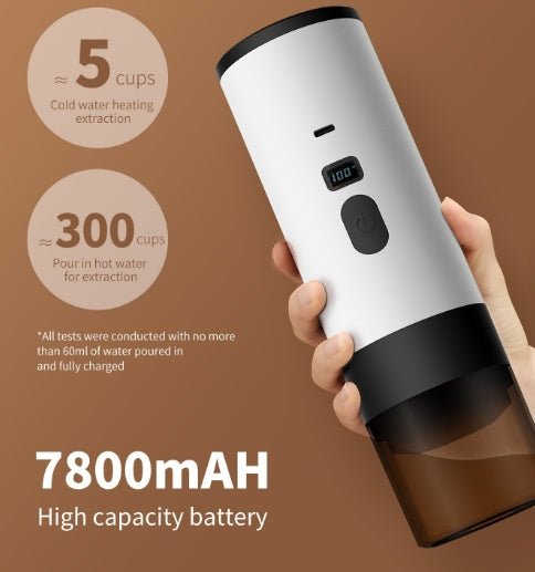 Portable Self - Heating Espresso Machine – 15 - Bar Rechargeable Barista Coffee Maker - Baristas Tools