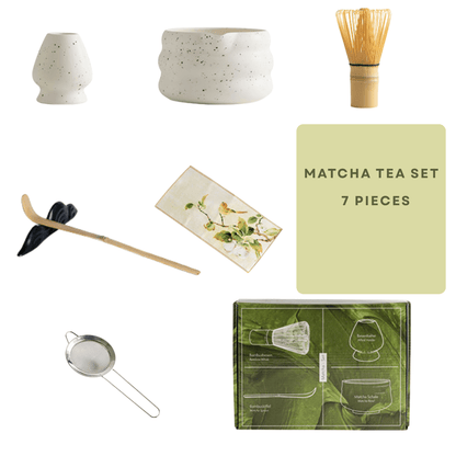 Premium 7 Piece Matcha Tea Set – Traditional Japanese Ceremony Kit - Baristas Tools