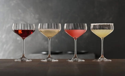 Spiegelau Perfect Serve Crystal Coupette Glasses – Set of 4 (235ml) - Baristas Tools