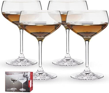 Spiegelau Perfect Serve Crystal Coupette Glasses – Set of 4 (235ml) - Baristas Tools