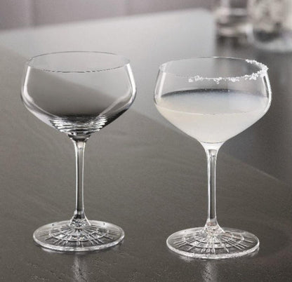 Spiegelau Perfect Serve Crystal Coupette Glasses – Set of 4 (235ml) - Baristas Tools