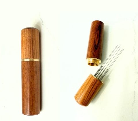 Stainless Steel Coffee Powder 6 Needle – Precision Distribution Tool - Baristas Tools