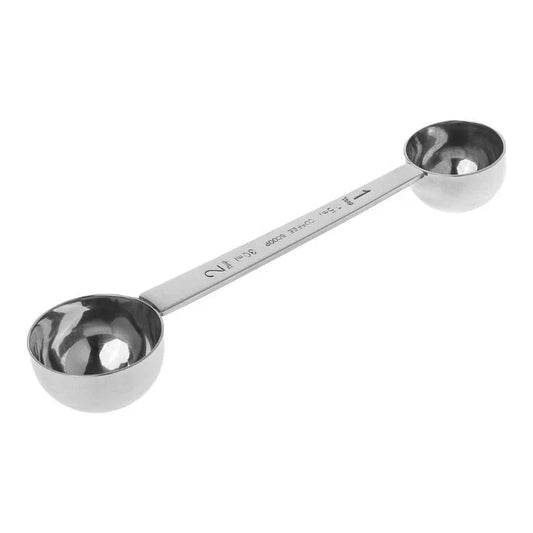 Stainless Steel Dual-End Coffee Scoop – 15mL & 30mL Measuring Spoon - Baristas Tools