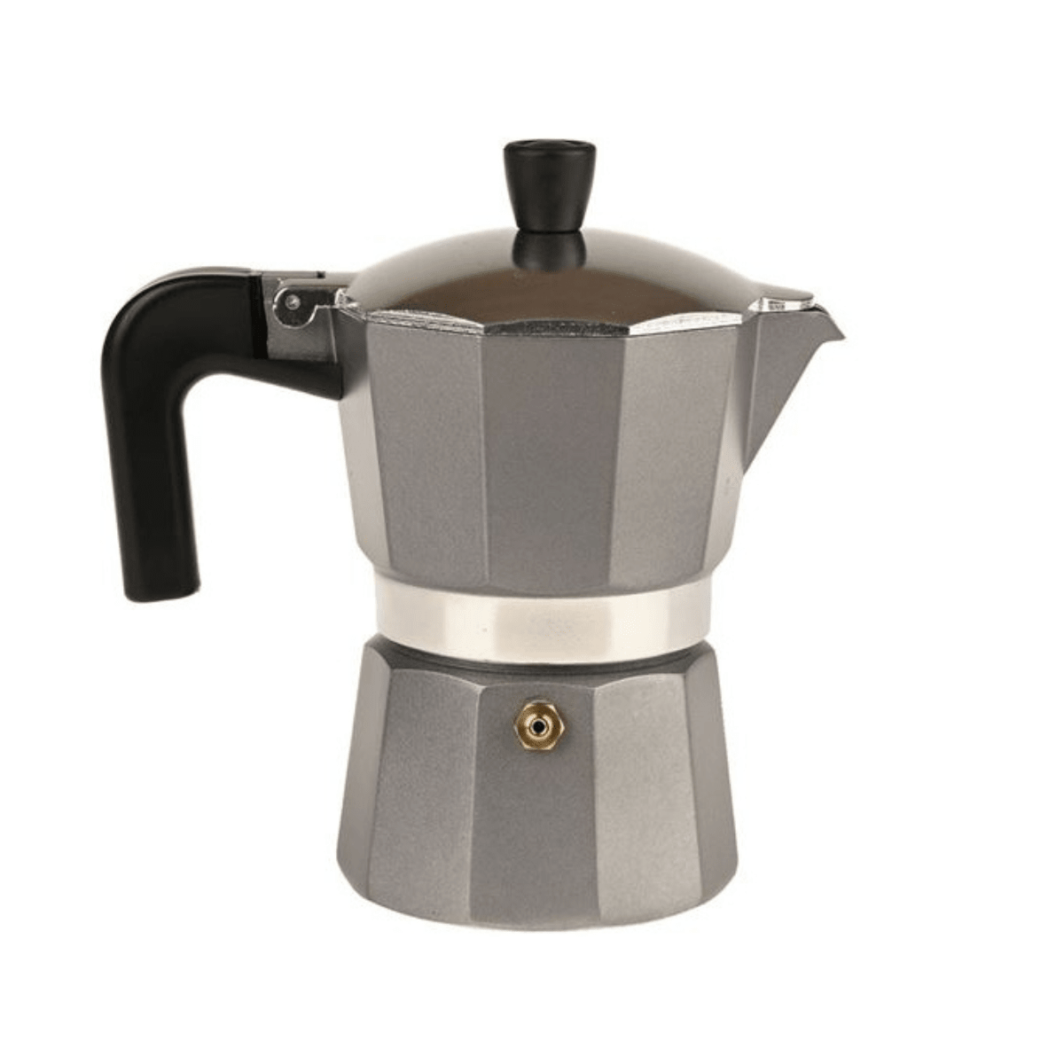 Stovetop Moka Pot 6 Cup Coffee Maker – Graphite Grey & Black - Baristas Tools