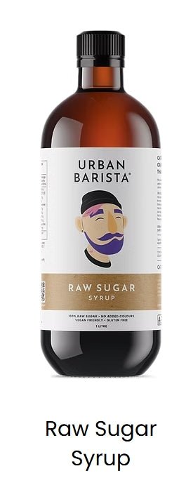 Urban Barista Raw Sugar Syrup – 1L A Clean, Natural Sweetener for Every Cup - Baristas Tools