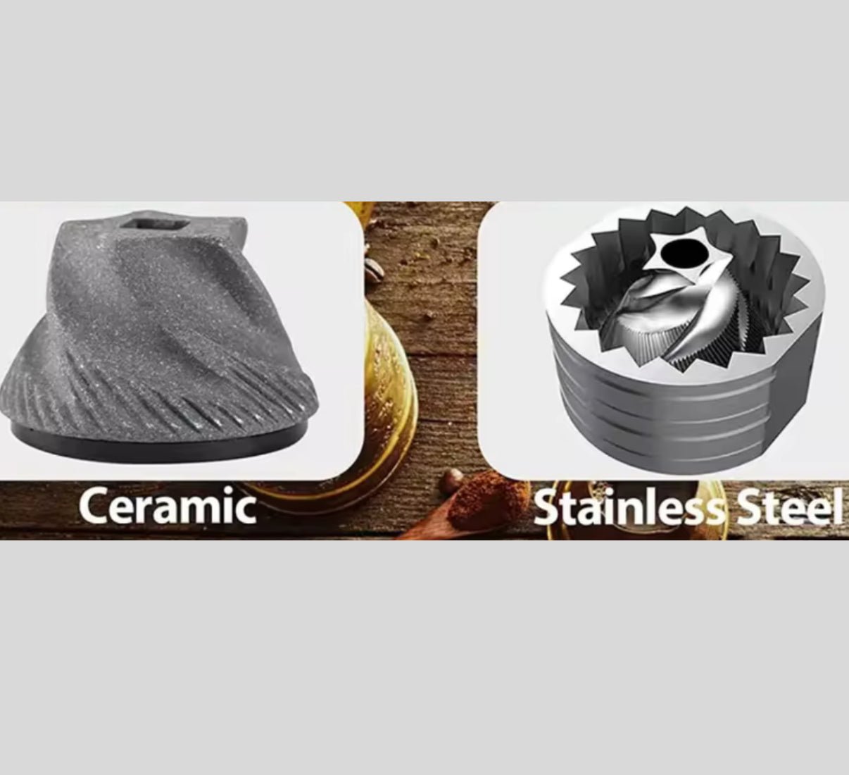 USB - C Rechargeable Coffee Grinder – Stainless Steel Burr | 38 Precision Settings - Baristas Tools