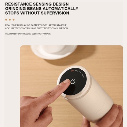 USB - C Rechargeable Coffee Grinder – Stainless Steel Burr | 38 Precision Settings - Baristas Tools