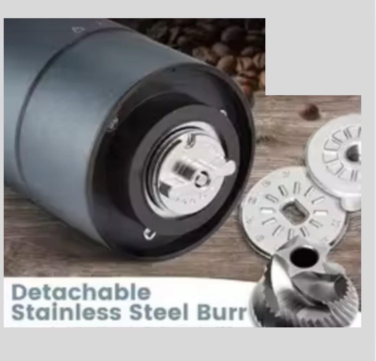 USB - C Rechargeable Coffee Grinder – Stainless Steel Burr | 38 Precision Settings - Baristas Tools