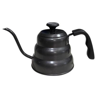 V60 Pour Over Kettle – 1000ml Black Stainless Steel with Thermometer - Baristas Tools